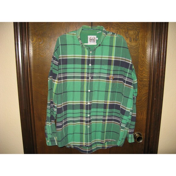Mens Cinch Green Plaid Western LS Button Front Shirt Size XL Cowboy Rodeo BOHO - Picture 1 of 3